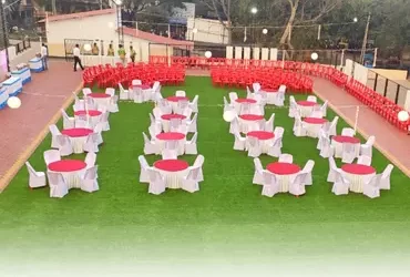 Open-Air Elegance: Celebrating on Ganadhish & Green Acres Lawn